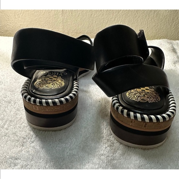 Vince Camuto Black and Brown Espadrille Sandals - Picture 6 of 11